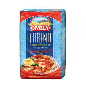 DIVELLA FARINA TIPO "00" PIZZA NAPOLETANA 25 KG