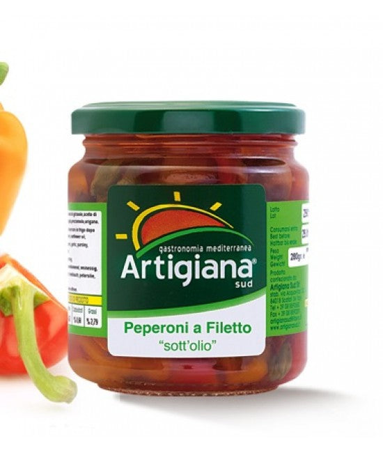 ARTIGIANA SUD PEPERONI A FILETTO SOTT'OLIO 280 GR