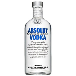 ABSOLUT VETRO VODKA BIANCA 700 ML