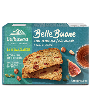 GALBUSERA BELLE BUONE FETTE BISCOTTATE CON FICHI NOCCIOLE E SEMI DI ZUCCA 200 GR