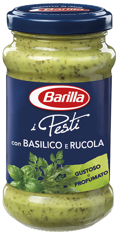 BARILLA VETRO PESTO CON BASILICO E RUCOLA 190 GR