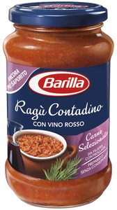 BARILLA VETRO RAGU' CONTADINO CON VINO ROSSO 400 GR