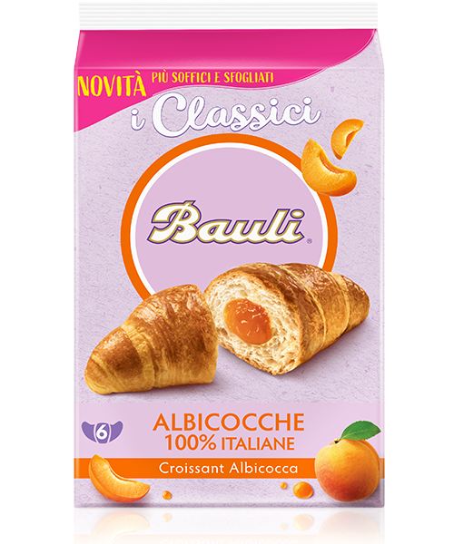 BAULI CROISSANT ALBICOCCA X6 300 GR