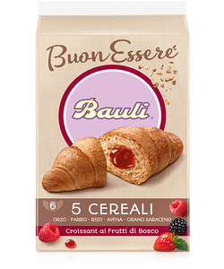 BAULI CROISSANT 5 CEREALI AI FRUTTI DI BOSCO X6 240 GR