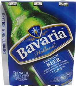 BAVARIA VETRO BIRRA PREMIUM 300 ML X3