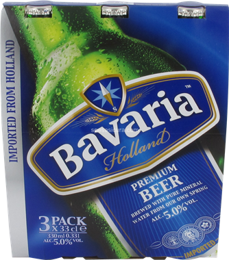 BAVARIA VETRO BIRRA PREMIUM 300 ML X3