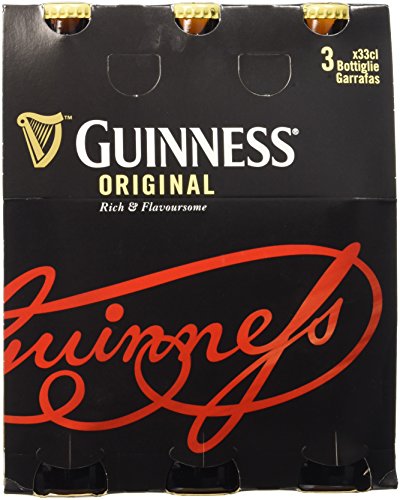 GUINNESS VETRO BIRRA ORIGINAL 330 ML X3