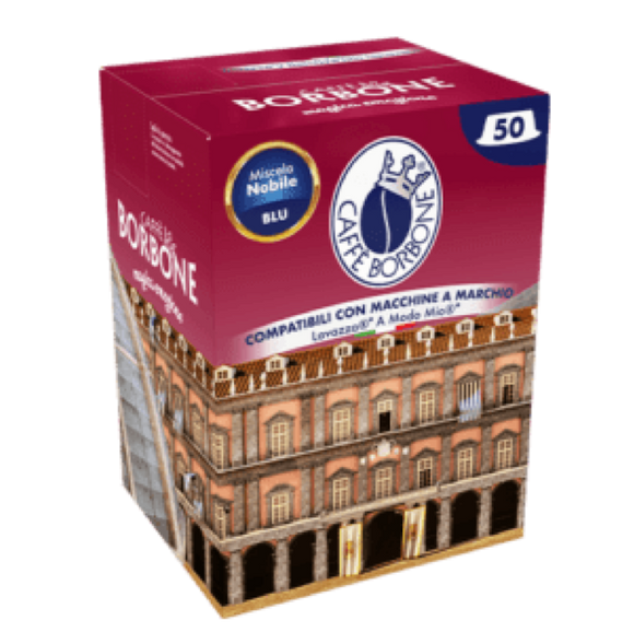 BORBONE CAFFE' MISCELA NOBILE BLU A MODO MIO X50 CAPSULE 250 GR