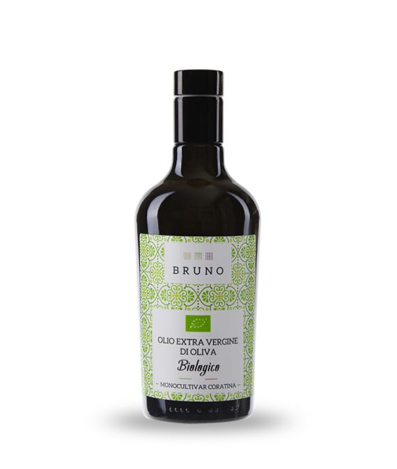 BRUNO OLIO EXTRA VERGINE DI OLIVA BIOLOGICO MONOCULTIVAR CORATINA 500 ML