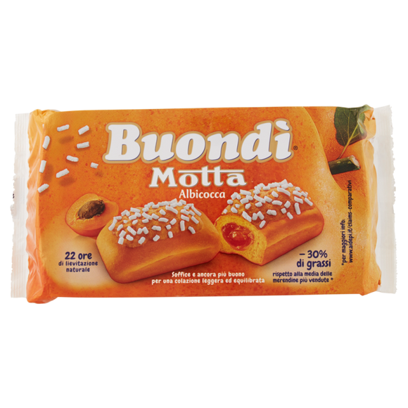 MOTTA MERENDINE BUONDI' ALBICOCCA X6 258 GR