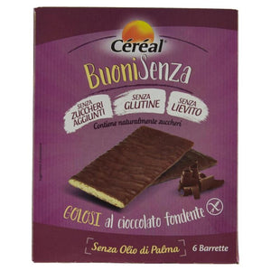 CEREAL BUONISENZA GOLOSI AL CIOCCOLATO FONDENTE SENZA GLUTINE X6 102 GR