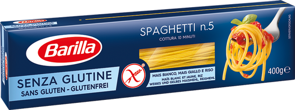 BARILLA SPAGHETTI N5 SENZA GLUTINE 400 GR