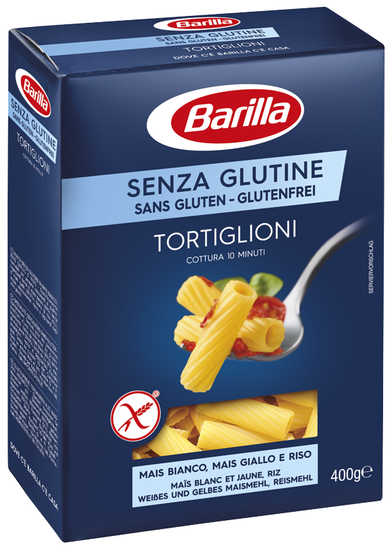 BARILLA TORTIGLIONI SENZA GLUTINE 400 GR