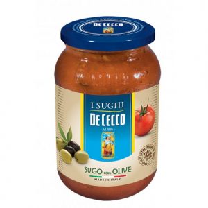 DE CECCO VETRO SUGO CON OLIVE 400 GR