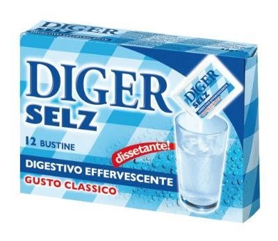 DIGER SELZ DIGESTIVO EFFERVESCENTE 12 BUSTINE 44 GR