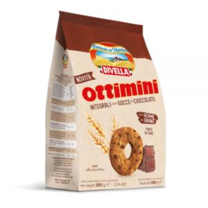 DIVELLA OTTIMINI INTEGRALI CON GOCCE DI CIOCCOLATO 350 GR