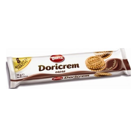 DORIA DORICREM BISCOTTI FARCITI CACAO X8 75 GR