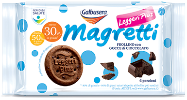 GALBUSERA MAGRETTI FROLLINO CON GOCCE DI CIOCCOLATO 260 GR