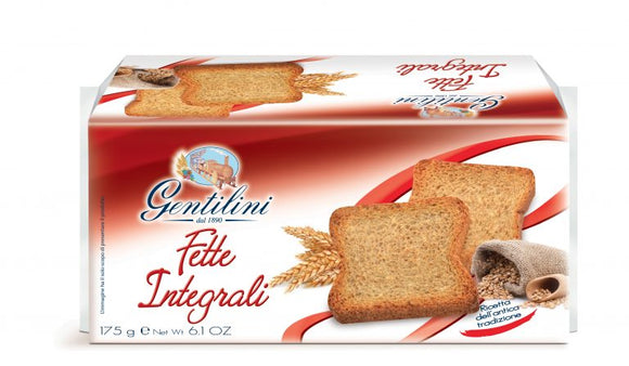 GENTILINI FETTE BISCOTTATE INTEGRALI 175 GR