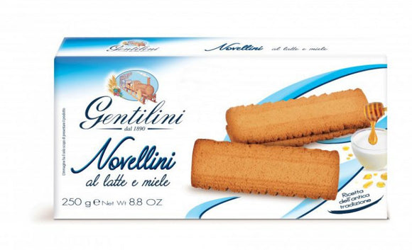 GENTILINI NOVELLINI AL LATTE E MIELE 250 GR