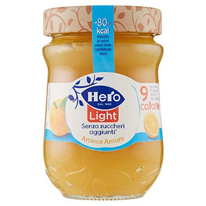 HERO CONFETTURA LIGHT SENZA ZUCCHERI AGGIUNTI ARANCE AMARE 280 GR