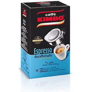 KIMBO CAFFE' ESPRESSO DECAFFEINATO X18 CIALDE 126 GR