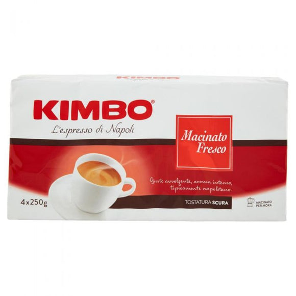 KIMBO CAFFE' MACINATO FRESCO 250 GR X4