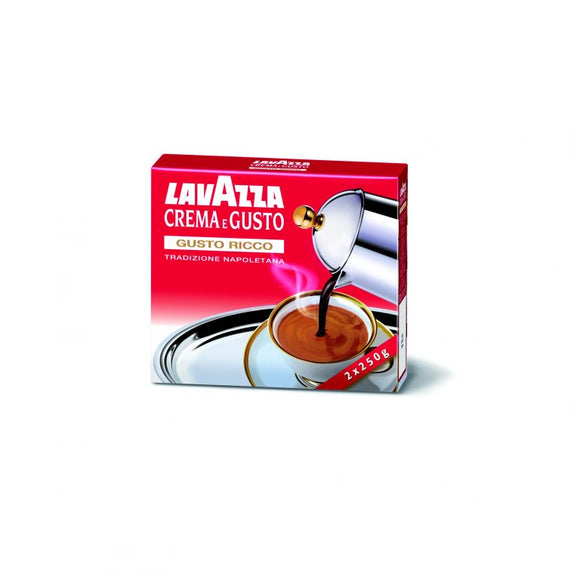 LAVAZZA CAFFE' CREMA E GUSTO RICCO 250 GR X2