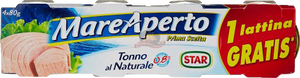 MARE APERTO TONNO AL NATURALE 80 GR X3 +1 LATTINA GRATIS