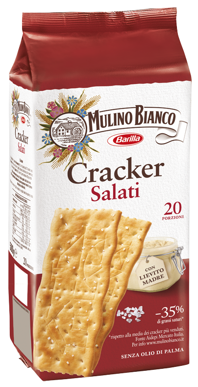 MULINO BIANCO CRACKER SALATI X20 500 GR