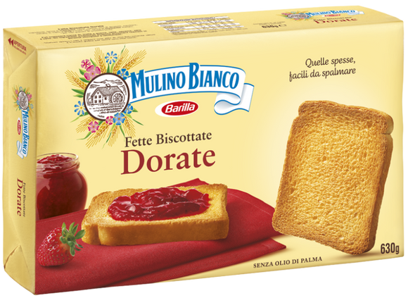 MULINO BIANCO FETTE BISCOTTATE DORATE X72 630 GR