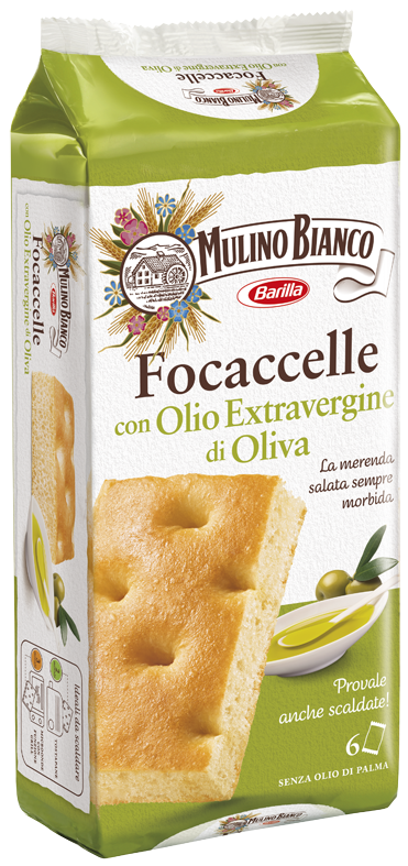 MULINO BIANCO FOCACCELLE CON OLIO EXTRAVERGINE DI OLIVA 198 GR