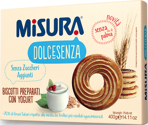 MISURA BISCOTTI CON YOGURT SENZA ZUCCHERI AGGIUNTI 400 GR