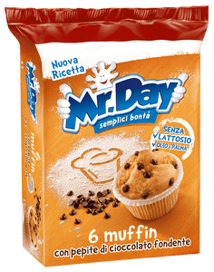 MR. DAY MUFFIN CON GOCCE DI CIOCCOLATO X6 252 GR