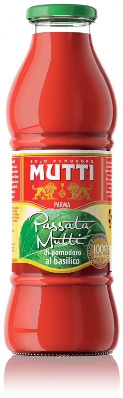 MUTTI VETRO PASSATA DI POMODORO CON BASILICO 700 GR