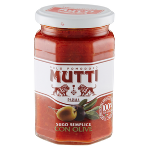 MUTTI VETRO SUGO SEMPLICE CON OLIVE 280 GR