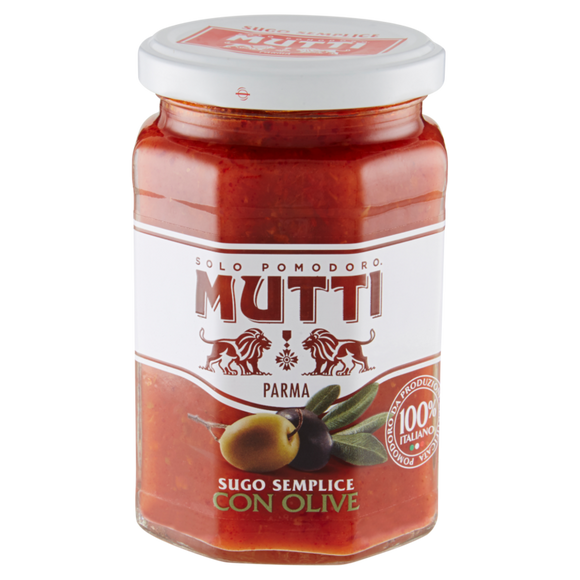 MUTTI VETRO SUGO SEMPLICE CON OLIVE 280 GR