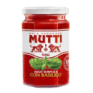 MUTTI VETRO SUGO SEMPLICE CON BASILICO 280 GR