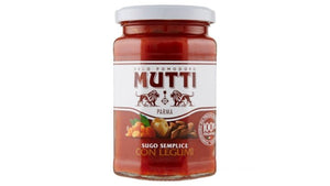 MUTTI VETRO SUGO SEMPLICE CON LEGUMI 280 GR