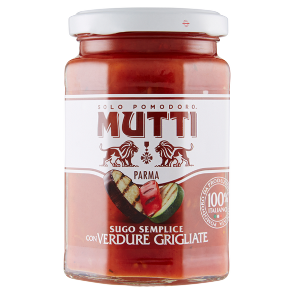 MUTTI VETRO SUGO SEMPLICE CON VERDURE GRIGLIATE 280 GR