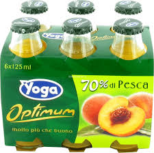 YOGA OPTIMUM VETRO SUCCO PESCA 125 ML X7