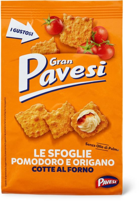 PAVESI LE SFOGLIE POMODORO E ORIGANO 160 GR