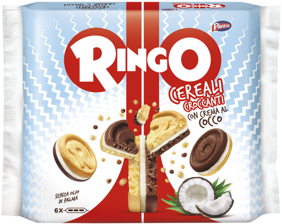 PAVESI RINGO CEREALI CROCCANTI CON CREMA AL COCCO 156 GR