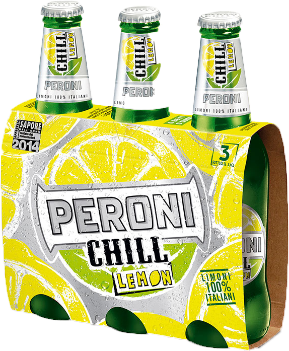 PERONI VETRO BIRRA CHILL LEMON 330 ML X3