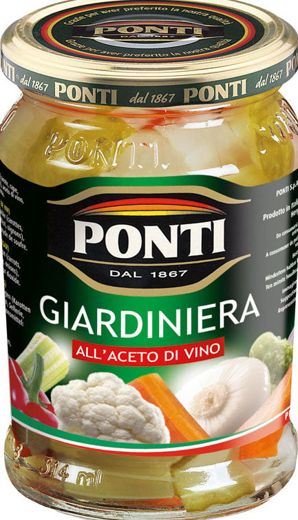 PONTI GIARDINIERA ALL'ACETO DI VINO 700 GR