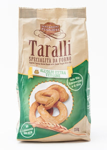 TENTAZIONI PUGLIESI TARALLI ALL' OLIO EXTRAVERGINE DI OLIVA 250 GR