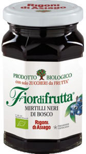 RIGONI DI ASIAGO CONFETTURA FIOR DI FRUTTA MIRTILLI NERI DI BOSCO BIOLOGICO 250 GR