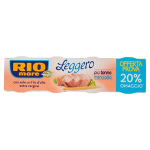 RIO MARE TONNO LEGGERO CON OLIO EXTRA VERGINE DI OLIVA 60 GR X4