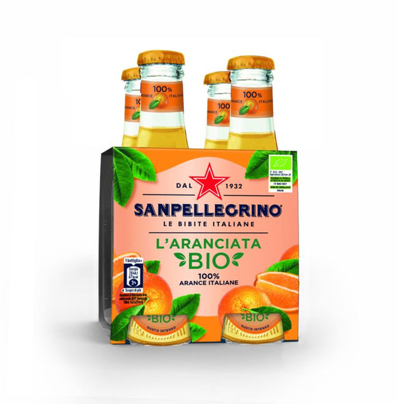 SAN PELLEGRINO VETRO ARANCIATA BIO 20 CL X4