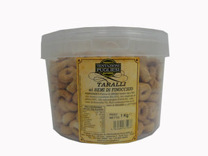 TENTAZIONI PUGLIESI SECCHIO TARALLI AI SEMI DI FINOCCHIO 1 KG